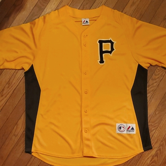 Majestic Other - Pittsburgh Pirates Gold Button-down Jersey